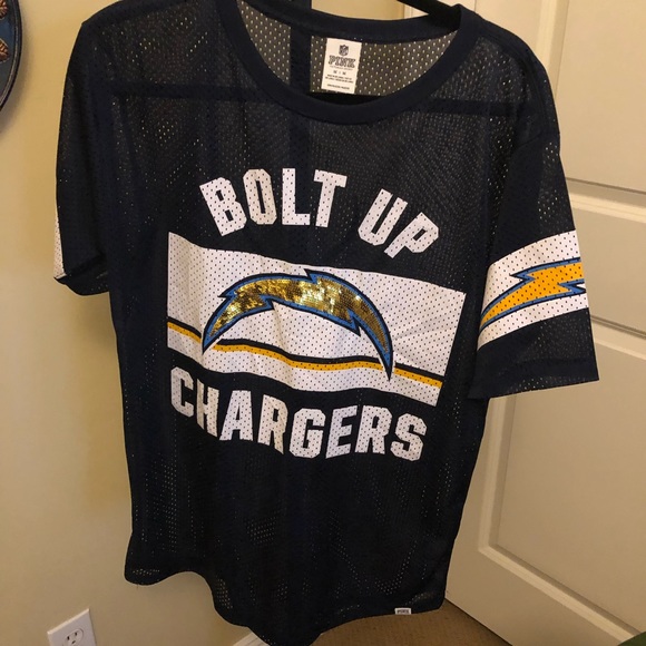 pink chargers jersey